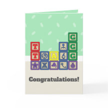 Future Biologist’s Blocks Greeting Card