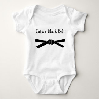 Future Black Belt Baby Jersey Bodysuit Baby Strampler