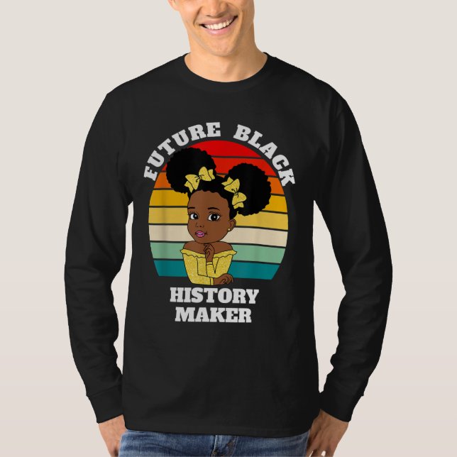Future Black History Maker Juneteenth HBCU Afro Gi T-Shirt (Vorderseite)