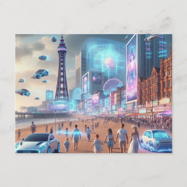 Future Blackpool Postcard Postkarte (Vorderseite)