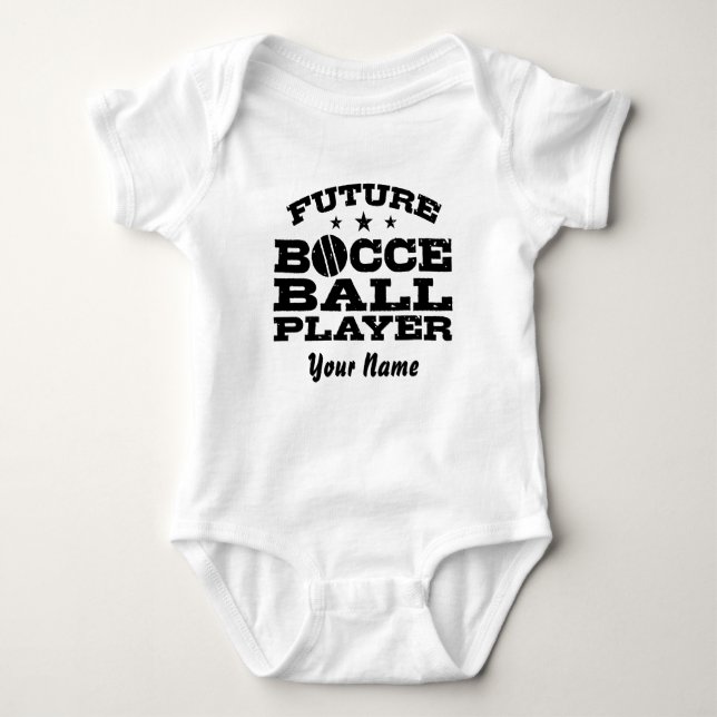 Future Bocce Ball Player Baby Strampler (Vorderseite)