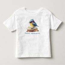 Future Bookworm Blue Bird Reading Baby