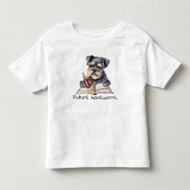Future Bookworm Dog Reading Baby Kleinkind T-shirt