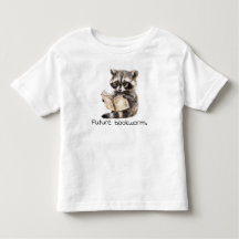 Future Bookworm Raccoon Reading Baby