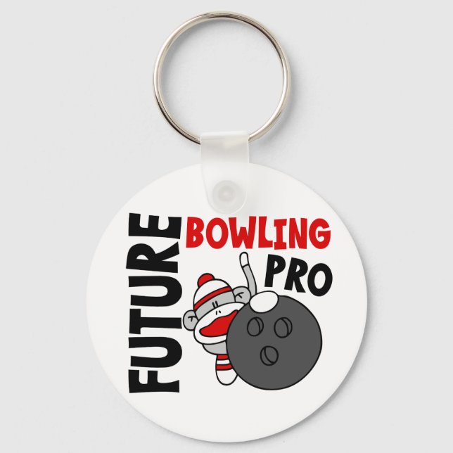 Future Bowling Pro Socken Monkey Schlüsselanhänger (Vorderseite)