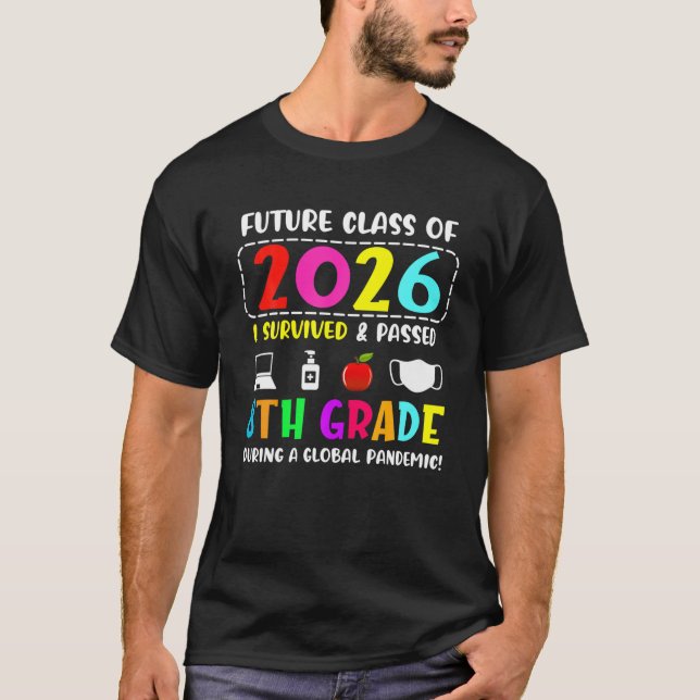 Future Class of 2026 8th Grade Abschluss 2022 Stu T-Shirt (Vorderseite)