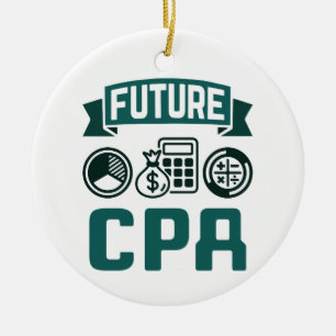 Future CPA Accounting Abschluss Keramik Ornament