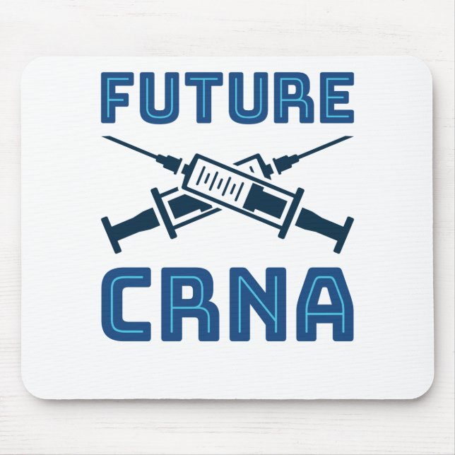 Future CRNA Nurse Anästhesist Mousepad (Vorne)