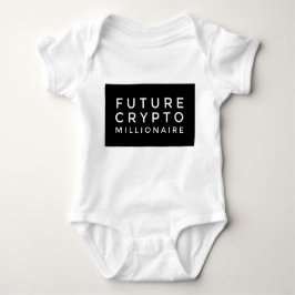 Future Crypto Millionaire Baby Big Block Design Baby Strampler