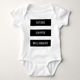 Future Crypto Millionaire Baby Block Design Baby Strampler