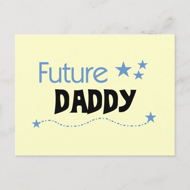 Future Daddy Tshirts und Geschenke Postkarte (Vorderseite)