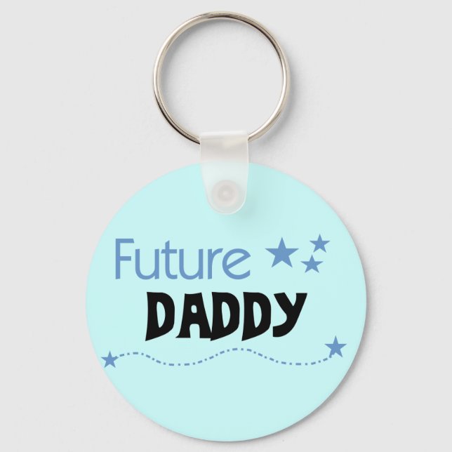 Future Daddy Tshirts und Geschenke Schlüsselanhänger (Vorderseite)
