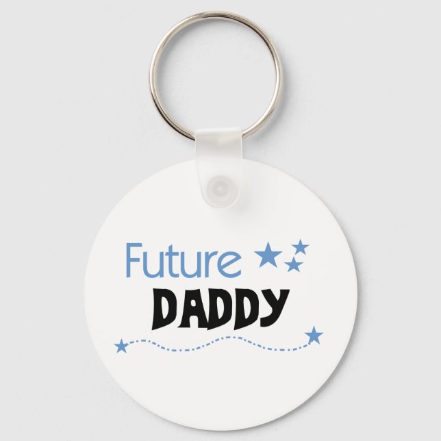 Future Daddy Tshirts und Geschenke Schlüsselanhänger (Vorderseite)