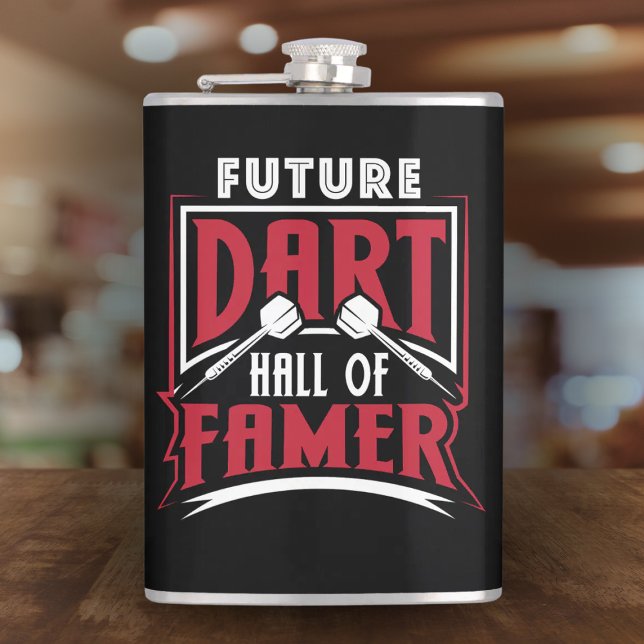 Future Dart Hall of Famer Vinyl Wrapped Flask 8 oz Flachmann (Von Creator hochgeladen)