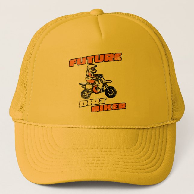 Future Dirt Biker Funny Motocross Gift for Kids Truckerkappe (Vorderseite)