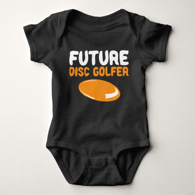 Future Disk Golfer Disc Golf Buddy Baby Boy Kid Strampler (Vorderseite)