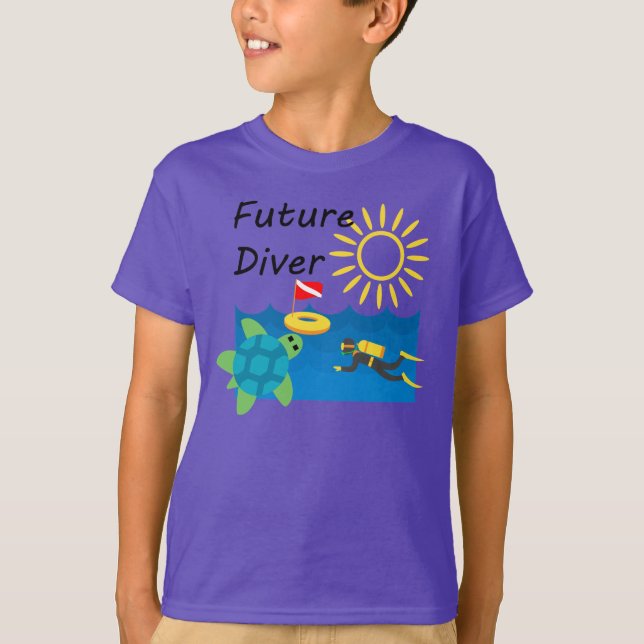 Future Diver Design - Kids' Basic T - Shirt (Vorderseite)
