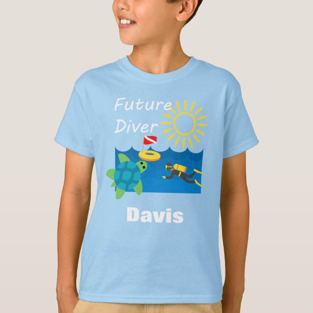 Future Diver Design - Kids' Basic T - Shirt (Vorderseite)