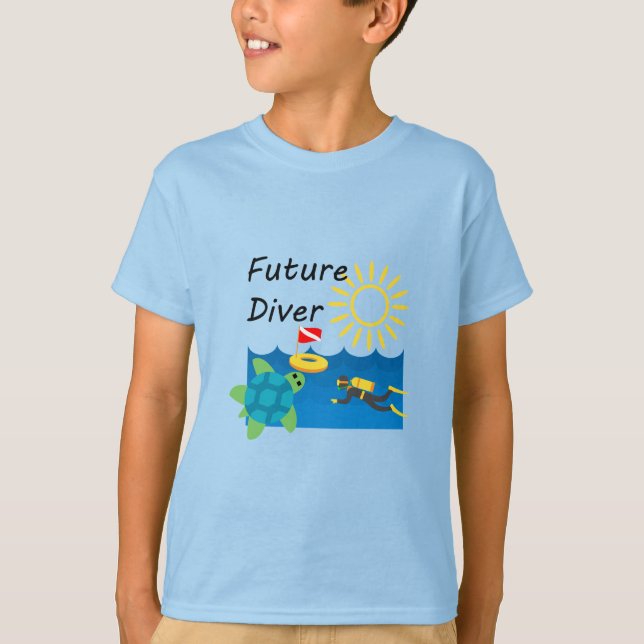 Future Diver Design - Kids' Basic T - Shirt (Vorderseite)