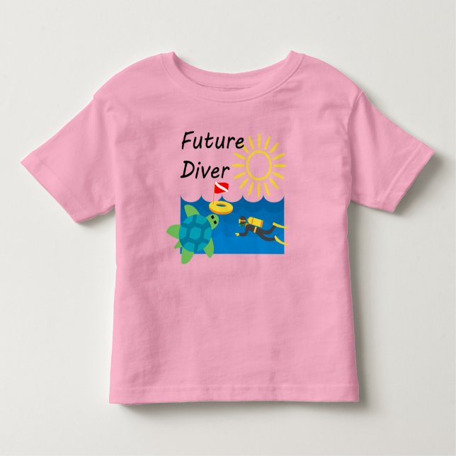 Future Diver Design - Kleinkind Fine Jersey T - Sh Kleinkind T-shirt (Vorderseite)