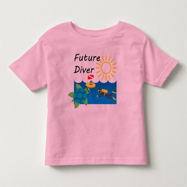 Future Diver Design - Kleinkind Fine Jersey T - Sh T-shirt (Vorderseite)