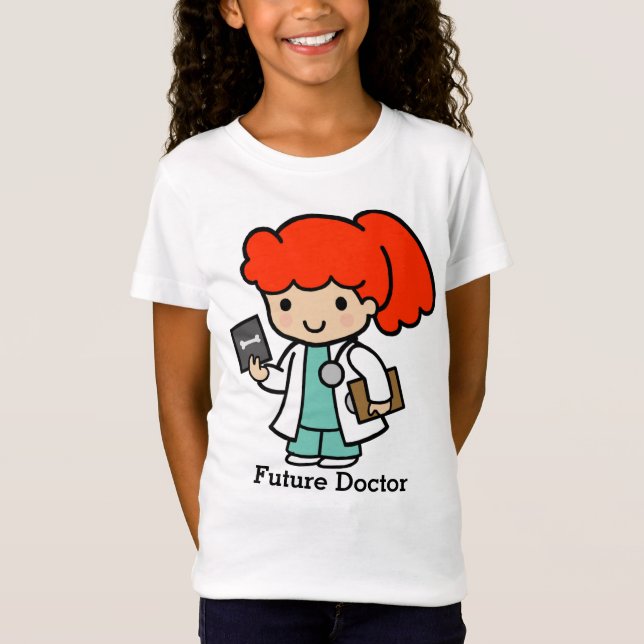 Future Doctor Girl mit Xray T-Shirt (Vorderseite)