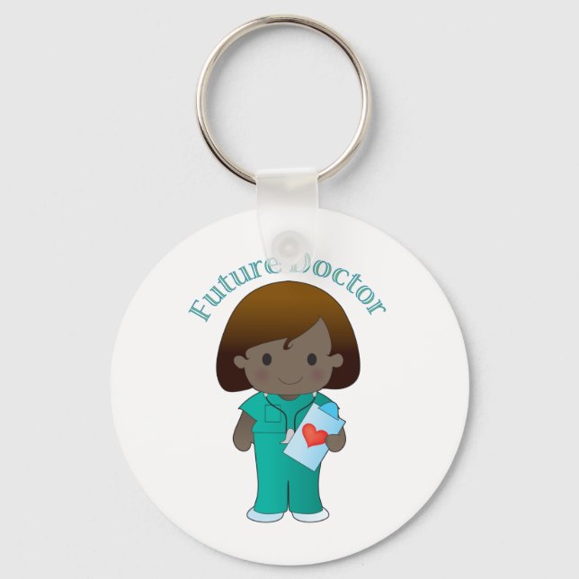 Future Doctor Girl Schlüsselanhänger (Vorderseite)