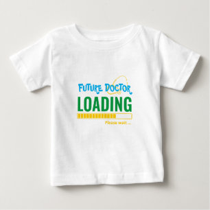 Future Doctor Loading Funny Personalisiert Unisex Baby T-shirt