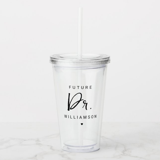 Future Doctor | Medizinstudentin Acryltrinkbecher (Vorderseite)
