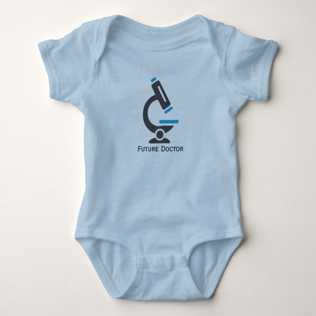 Future Doctor Microscope Design Baby Clothing Baby Strampler (Vorderseite)
