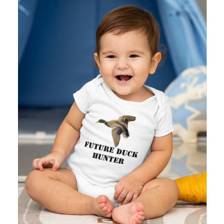 Future Duck Hunter Mallard Jagd Niedlich Baby Strampler