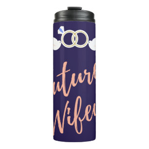 Future Ehefrau Love Birds  Thermosbecher