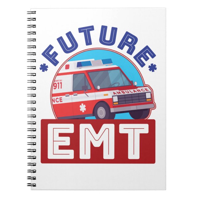Future EMT Paramedic Ambulance Driver Notizblock (Vorderseite)