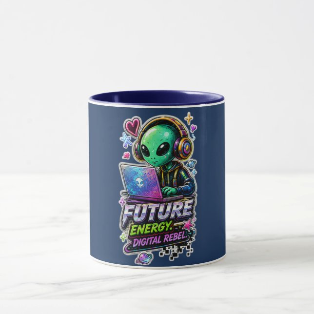 Future Energy Digital Rebel Tasse ⚡ (Zentrum)