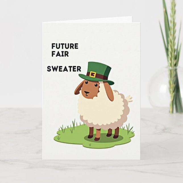 Future Fair Sheep Card Karte (Vorderseite)