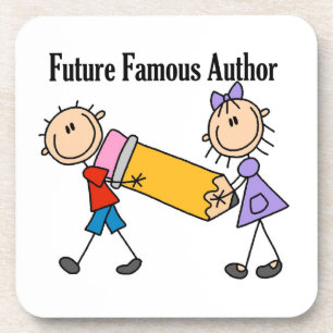 Future Famous Author Getränkeuntersetzer