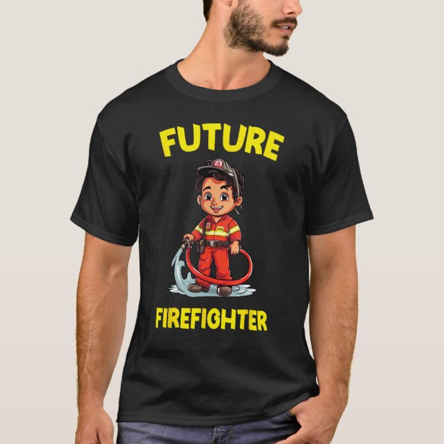 Future Firefighter  Cool Back to School T-Shirt (Vorderseite)