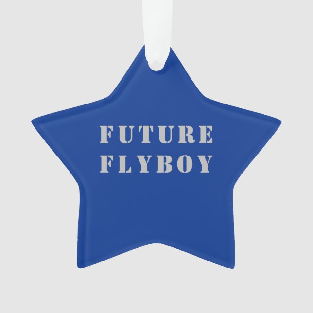 Future Flyboy Military Personalisiert Ornament (Vorderseite)