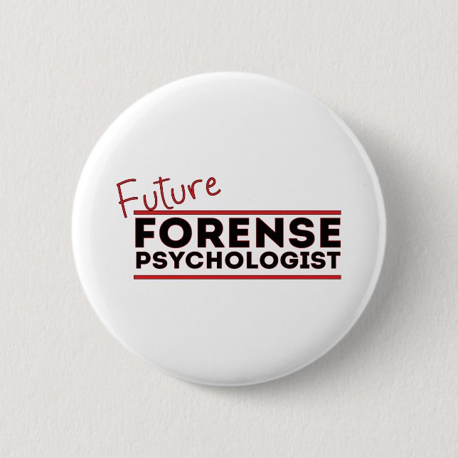 Future Forense Psychologe Button (Vorderseite)