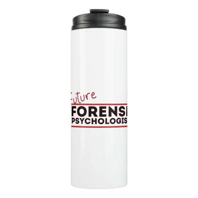 Future Forense Psychologe Thermosbecher (Vorderseite)