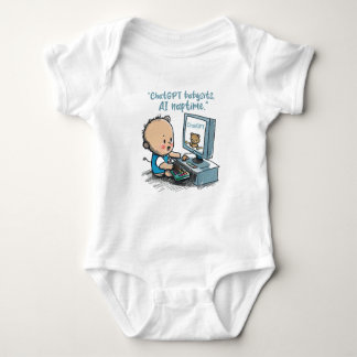 "Future Genius: AI Powered" Funny Baby Geschenke Strampler