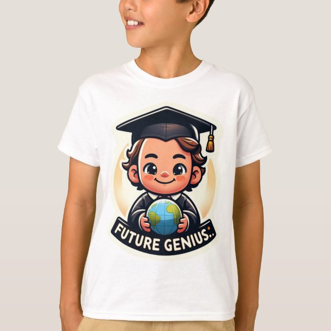 Future Genius "Back to school" Puff T-Shirt (Vorderseite)