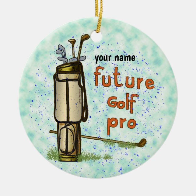 Future Golf Pro Golf Ornament (Vorne)