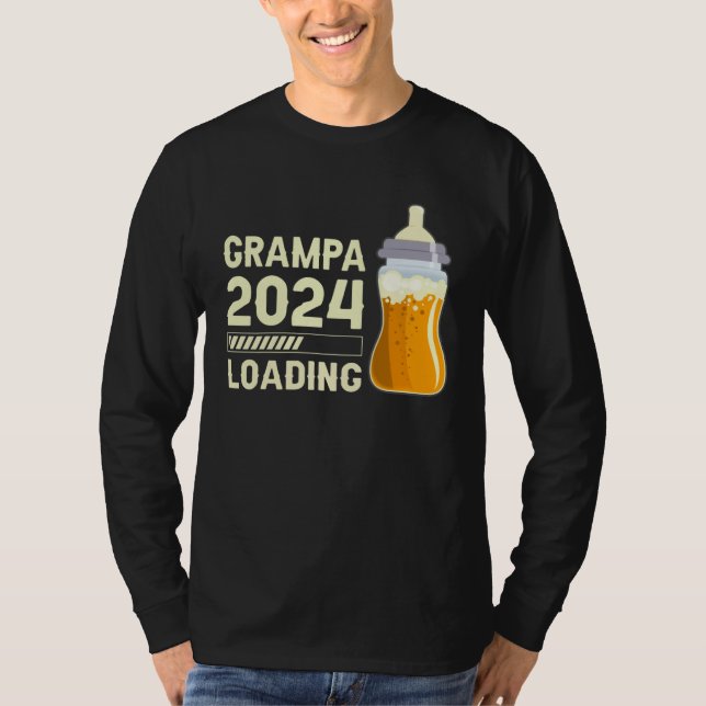Future Grampa Grampa to be Grampa 2024 loading T-Shirt (Vorderseite)