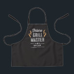 Future Grill Master Editable Color Kid Apron Schürze<br><div class="desc">Dieses schöne Design kann auf Ihre Lieblingsfarbenkombinationen zugeschnitten werden. Entsprechende Designs für Erwachsene und Junioren sind verfügbar. Macht ein großartiges Geschenk! In unserem Shop finden Sie stilvolle Schreibwaren und Geschenke: www.berryberrysweet.com.</div>