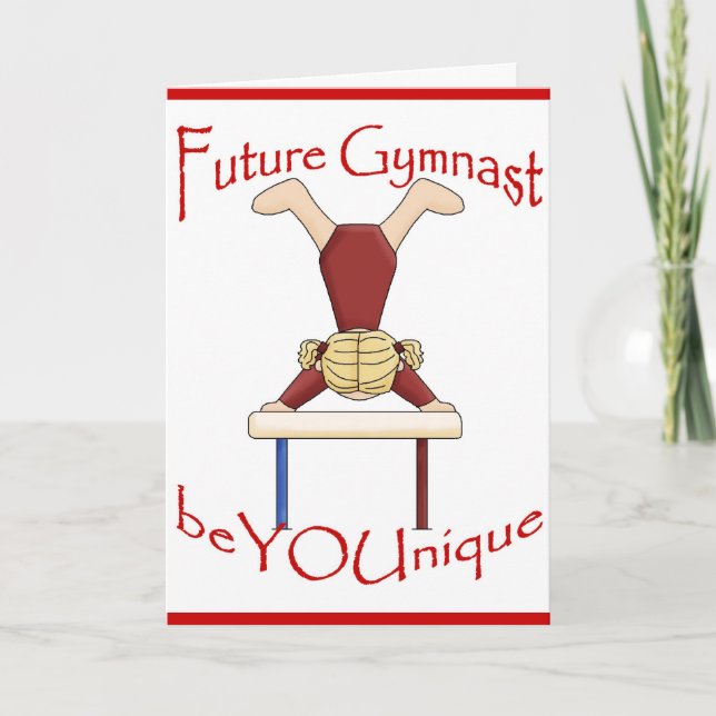 Future Gymnast Grußkarte von BeYOUnique Karte (Vorderseite)