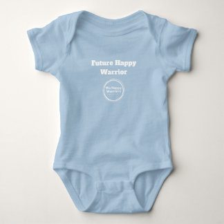 Future Happy Warrior Baby Bodysuit - Blau Strampler