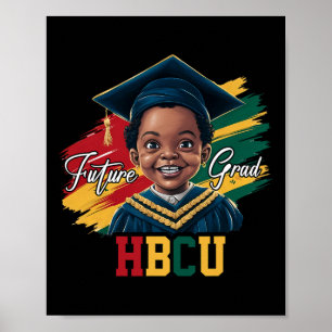 Future Hbcu Grad Black Boys Kinder Abschluss Hbcu Poster