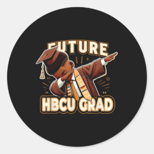 Future Hbcu Grad Black Excellence Abschluss Stude Runder Aufkleber