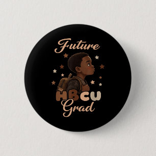 Future Hbcu Grad Black History Month Boy Graduatio Button